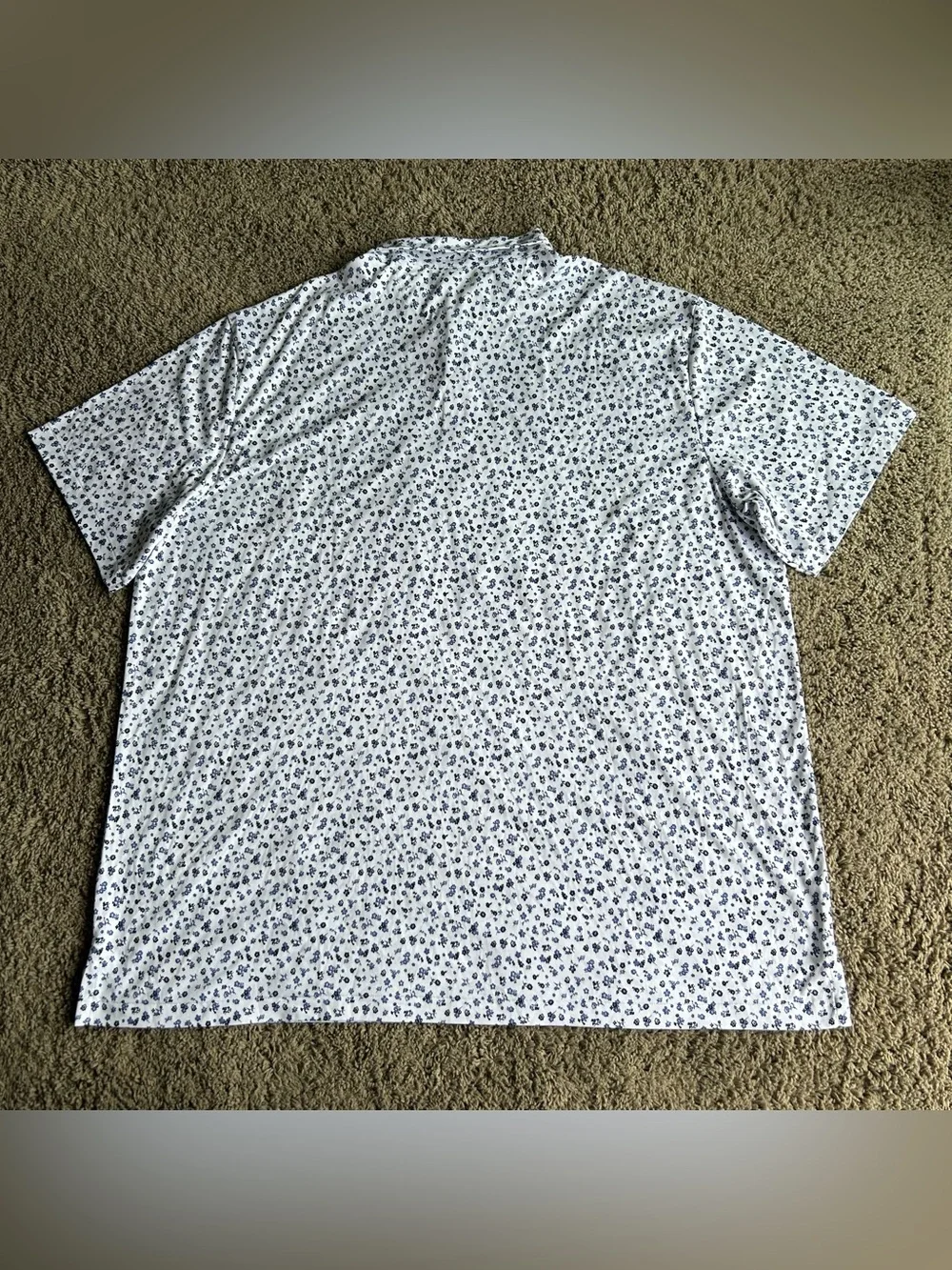 NWT Polo Ralph Lauren Shirt Mens 4XL TALL White/Blue Floral Classic Soft Cotton
